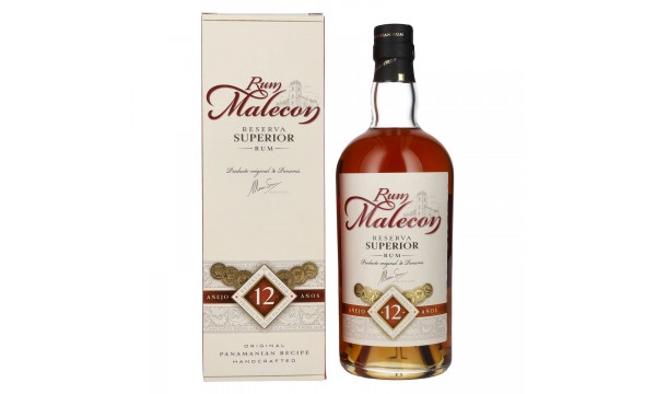 Rum Malecon Añejo 12 Años Reserva Superior 40% Vol. 0,7l dovanų dėžutėje