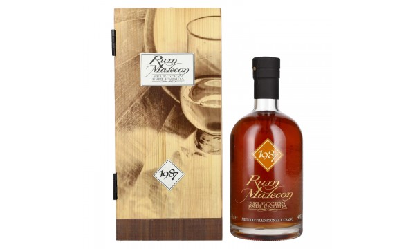 Rum Malecon SELECCIÓN ESPLENDIDA 1987 40% Vol. 0,7l medinėje dėžutėje