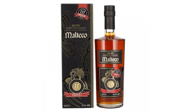 Ron Malteco 11 Años TRIPLE 1 55,5% Vol. 0,7l dovanų dėžutėje