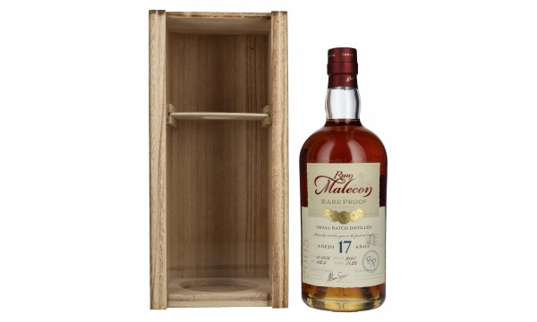 Rum Malecon Añejo 17 Años RARE PROOF 2005 51,2% Vol. 0,7l medinėje dėžėje