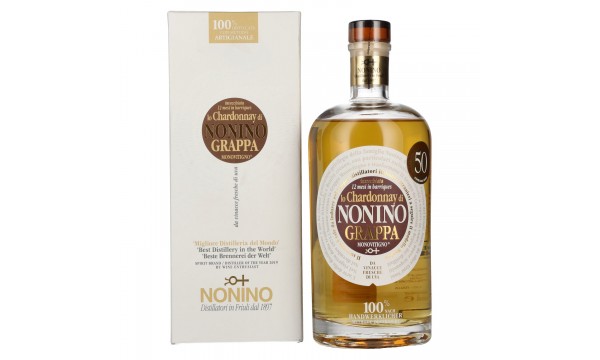 Nonino Grappa Chardonnay barikėse 41% Vol. 0,7l dovanų dėžutėje