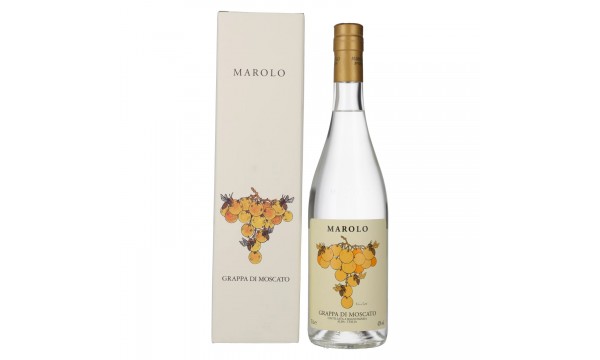 Marolo Grappa di MOSCATO 42% Vol. 0,7l dovanų dėžutėje