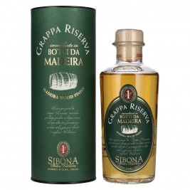 Sibona GRAPPA RISERVA Botti Da MADEIRA 40% Vol. 0,5l dovanų dėžutėje