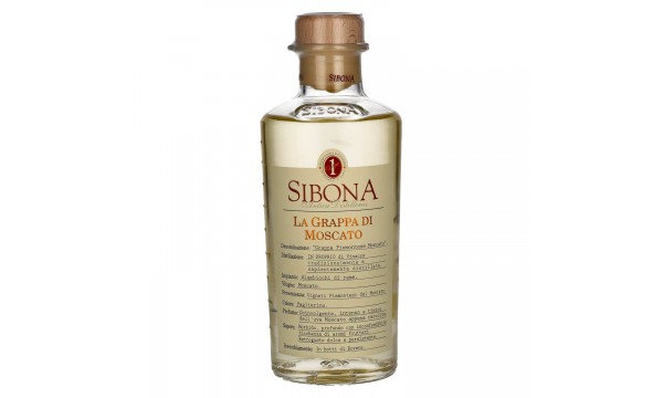 Sibona La Grappa di MOSCATO 40% Vol. 0,5l