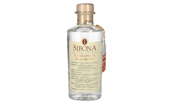Sibona La Grappa di BRACHETTO 40% Vol. 0,5l Sibona La Grappa di BRACHETTO 40% Vol. 0,5l