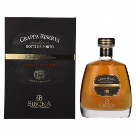 Sibona GRAPPA RISERVA Botti da Porto SINGLE BARREL Limited Edition 44% Vol. 0,7l dovanų dėžutėje