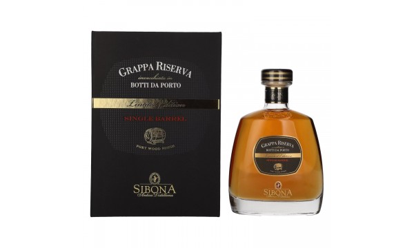 Sibona GRAPPA RISERVA Botti da Porto SINGLE BARREL Limited Edition 44% Vol. 0,7l dovanų dėžutėje