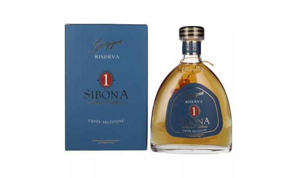 Sibona GRAPPA RISERVA NUMERO 1 CUVÉE SELEZIONE 40% Vol. 0,7l dovanų dėžutėje