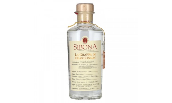 Sibona La Grappa di CHARDONNAY 40% Vol. 0,5l Sibona La Grappa di CHARDONNAY 40% Vol. 0,5l