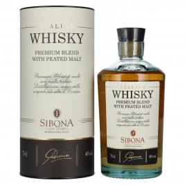 Sibona PREMIUM BLEND WITH PEATED MALT Italian Whisky 44% Vol. 0,7l dovanų dėžutėje