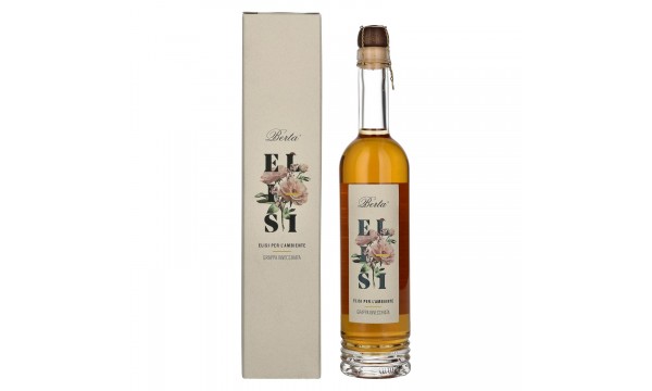 Berta Grappa Elisi per L'Ambiente Grappa Invecchiata 43% Vol. 0,5l dovanų dėžutėje
