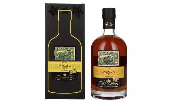 Rum Nation Jamaica 5 Years Old Pot Still Rum 50% Vol. 0,7l dovanų dėžutėje