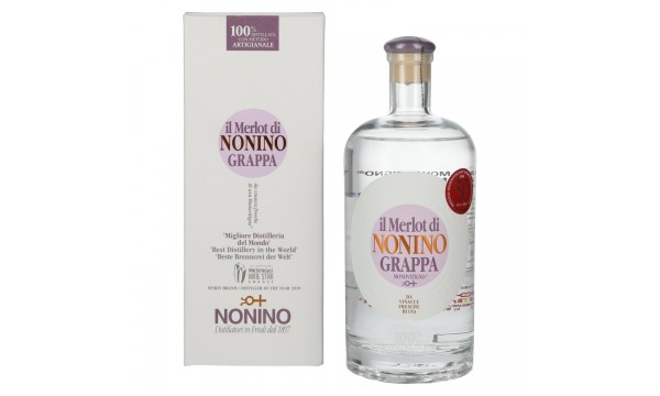Nonino Grappa Monovitigno il Merlot 41% Vol. 0,7l dovanų dėžutėje Nonino Grappa Monovitigno il Merlot 41% Vol. 0,7l dovanų dėžutėje