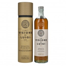 Luigi Francoli Grappa Riserva La Visione di Luigi 40% Vol. 0,7l dovanų dėžutėje