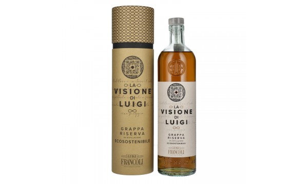 Luigi Francoli Grappa Riserva La Visione di Luigi 40% Vol. 0,7l dovanų dėžutėje