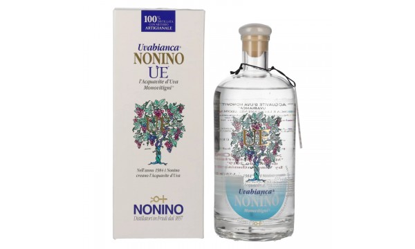 Nonino Grappa ÙE Monovitigni Uvabianca 38% Vol. 0,7l dovanų dėžutėje Nonino Grappa ÙE Monovitigni Uvabianca 38% Vol. 0,7l dovanų dėžutėje