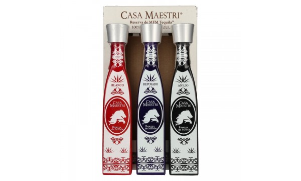 Casa Maestri MFM Tequila Gift Set 40% Vol. 3x0,1l
