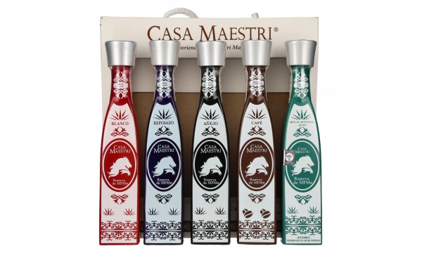 Casa Maestri MFM Tequila Dovanų rinkinys 40% vol. 5x0,1l