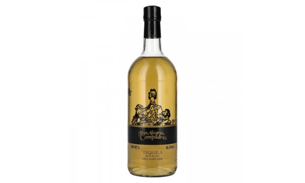 La Cofradia Tres Alegres Compadres Tequila Reposado 100% de Agave 38% Vol. 1l