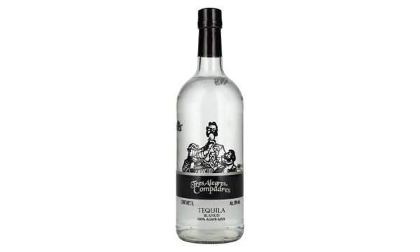 La Cofradia Tres Alegres Compadres Tequila Blanco 100% de Agave 38% Vol. 1l