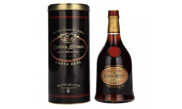 Cardenal Mendoza Carta Real Brandy de Jerez 40% Vol. 0,7l metalinėje dėžutėje Cardenal Mendoza Carta Real Brandy de Jerez 40% Vol. 0,7l metalinėje dėžutėje