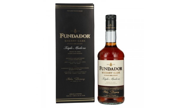 Fundador Triple Madera Sherry Casks Brandy de Jerez 38% Vol. 0,7l dovanų dėžutėje