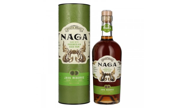 Naga JAVA RESERVE Double Cask Aged 40% Vol. 0,7l dovanų dėžutėje