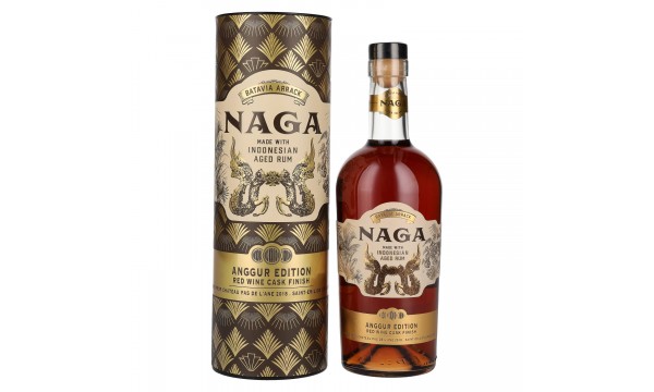 Naga Batavia Arrack Red Wine Cask Finish ANGGUR EDITION 40% Vol. 0,7l dovanų dėžutėje