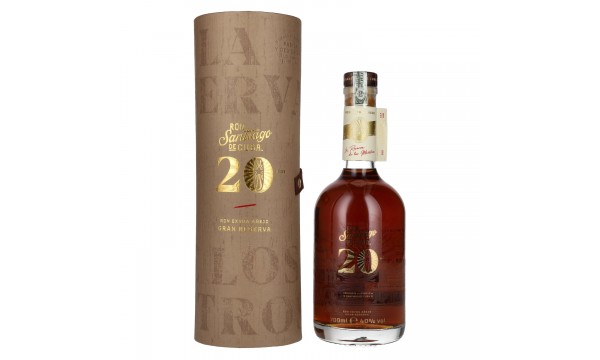 Ron Santiago de Cuba Extra Añejo 20 Años 40% Vol. 0,7l dovanų dėžutėje
