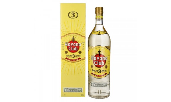 Havana Club Añejo 3 Años Rum 40% Vol. 3l dovanų dėžutėje