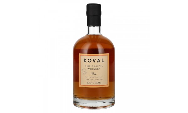 Koval RYE Single Barrel Whiskey Maple Syrup Cask Finish 50% Vol. 0,5l