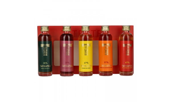 TATRATEA Tasting Set Red 48,6% Vol. 5x0,04l dovanų dėžutėje