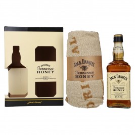 Jack Daniel's Tennessee HONEY 35% Vol. 0,7l dovanų dėžutėje su rankšluosčiu