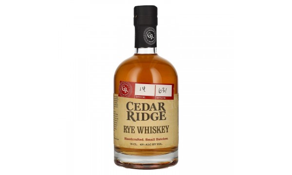 Cedar Ridge RYE WHISKEY 43% Vol. 0,7l