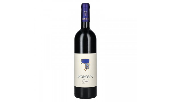Djokovic Syrah 14,5% Vol. 0,75l, sausas Djokovic Syrah 14,5% Vol. 0,75l, sausas
