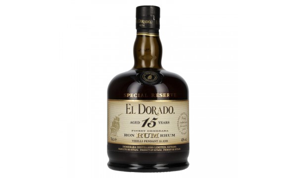 El Dorado 15 Years Old Finest Demerara Rum SPECIAL RESERVE 43% Vol. 0,7l El Dorado 15 Years Old Finest Demerara Rum SPECIAL RESERVE 43% Vol. 0,7l