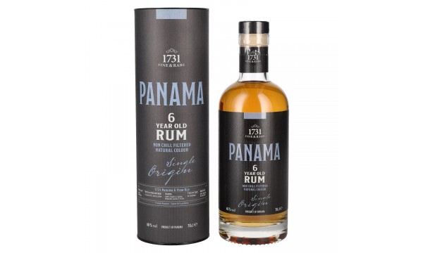 1731 Fine & Rare PANAMA 6 Years Old Single Origin Rum 46% Vol. 0,7l dovanų dėžutėje