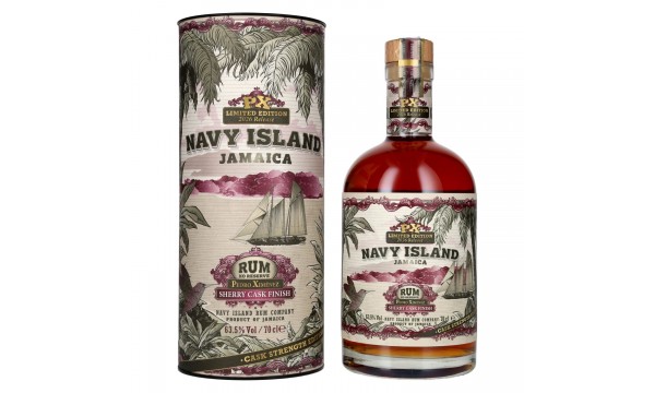 Navy Island JAMAICA XO Reserve Rum Pedro Ximénez Sherry Cask Finish Strength 2026 63,5% Vol. 0,7l dovanų dėžutėje Navy Island JAMAICA XO Reserve Rum Pedro Ximénez Sherry Cask Finish Strength 2026 63,5% Vol. 0,7l dovanų dėžutėje