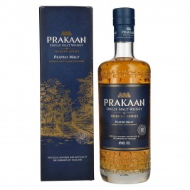 Prakaan TRIBURA SERIES Single Malt Whisky PEATED MALT 43% Vol. 0,7l dovanų dėžutėje
