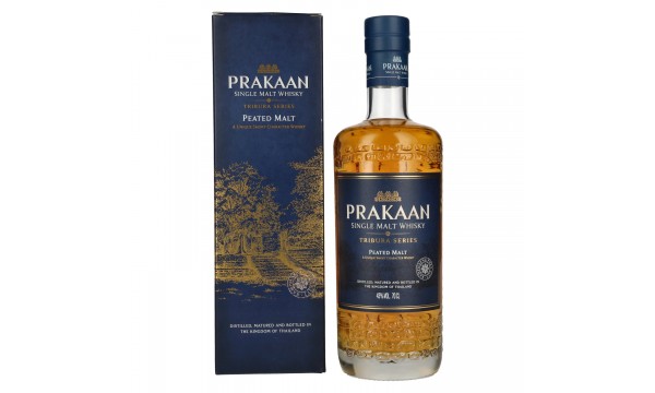 Prakaan TRIBURA SERIES Single Malt Whisky PEATED MALT 43% Vol. 0,7l dovanų dėžutėje Prakaan TRIBURA SERIES Single Malt Whisky PEATED MALT 43% Vol. 0,7l dovanų dėžutėje