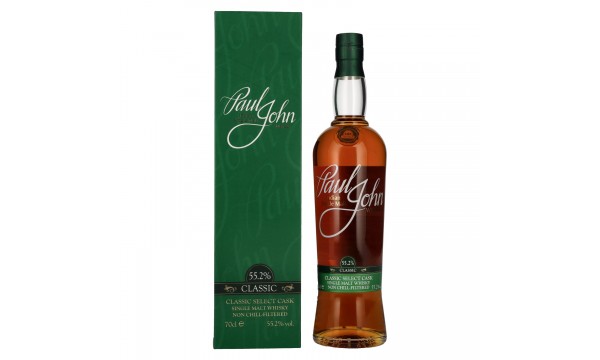 Paul John CLASSIC Select Cask Indian Single Malt Whisky 55,2% Vol. 0,7l dovanų dėžutėje