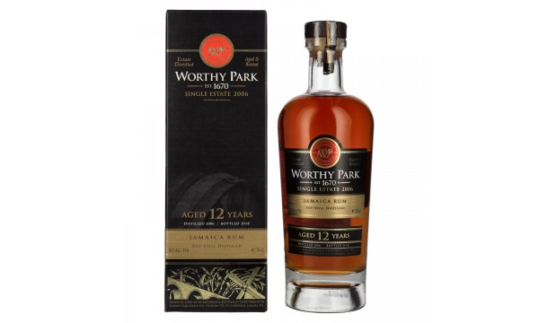 Worthy Park 12 Years Old Single Estate Jamaica Rum 2006 56% Vol. 0,7l dovanų dėžutėje