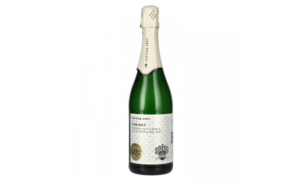 Inführ Sekt Cabinet Grüner Veltliner & Welschriesling Extra Trocken 12,5% Vol. 0,75l, sausas