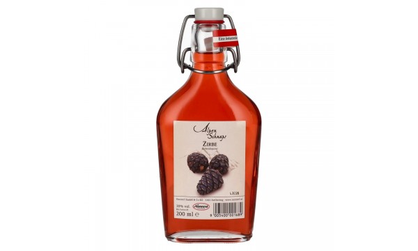 Nannerl Alpenschnaps ZIRBE Zirbenliqueur 30% Vol. 0,2l kišeniniame buteliuke Nannerl Alpenschnaps ZIRBE Zirbenliqueur 30% Vol. 0,2l kišeniniame buteliuke