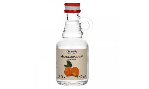 Nannerl MARILLENSCHNAPS 38% Vol. 0,04l im Henkel-Fläschchen