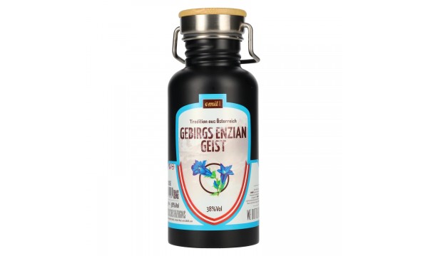 Emil 1868 Gebirgs Enzian Geist 38% Vol. 0,5l metalinėje dovanų dėžutėje Emil 1868 Gebirgs Enzian Geist 38% Vol. 0,5l metalinėje dovanų dėžutėje