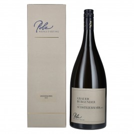 Polz Grauer Burgunder Südsteiermark DAC 2021 13% Vol. 1,5l dovanų dėžutėje, sausas