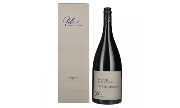 Polz Grauer Burgunder Südsteiermark DAC 2021 13% Vol. 1,5l dovanų dėžutėje, sausas