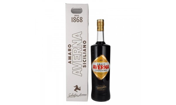 Averna Amaro Siciliano 29% Vol. 3l dovanų dėžutėje Averna Amaro Siciliano 29% Vol. 3l dovanų dėžutėje