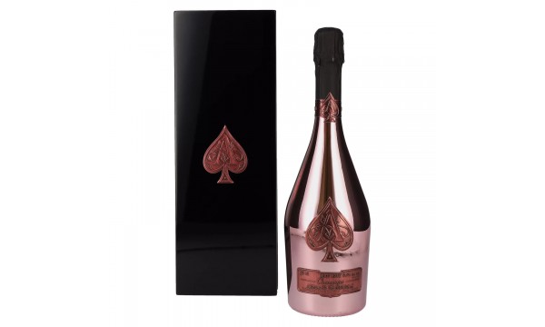 Armand de Brignac Champagne Rosé Brut 12,5% Vol. 0,75l medinėje dėžutėje, briutas